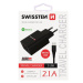 SWISSTEN SÍŤOVÝ ADAPTÉR SMART IC 2x USB 2,1A POWER + DATOVÝ KABEL USB / MICRO USB 1,2 M, ČERNÁ