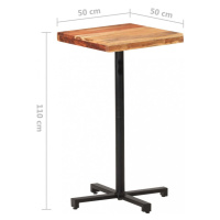 Barový stůl hnědá / černá Dekorhome 60x60x110 cm,Barový stůl hnědá / černá Dekorhome 60x60x110 c