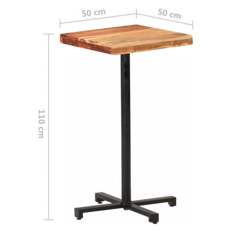 Barový stůl hnědá / černá Dekorhome 60x60x110 cm vidaXL