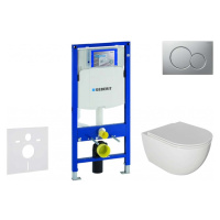 GEBERIT Duofix Set předstěnové instalace, klozetu Oudee a sedátka softclose, tlačítko Sigma01, l