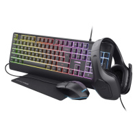 TRUST Sada sluchátka + myš + klávesnice + mousepad GXT 792 Quadrox 4v1 Gaming Bundle