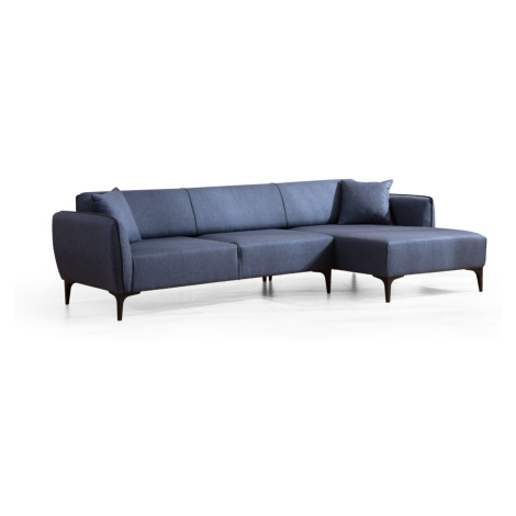 Hanah Home Rohová sedací souprava Belissimo 270 cm modrá pravá