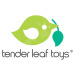 Dřevěné ryby a dary moře Fish Crate Tender Leaf Toys 7 kusů v textilním košíku