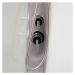 Mereo sprchový box čtvercový 90 cm zadní stěny bílé SMC vanička se stříškou sklo Point ALU satin
