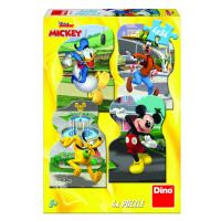 Puzzle Mickey ve městě 4x54 dílků - Dino