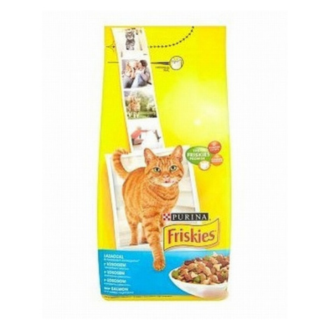 Friskies granule pro kočky - s lososem a přidanou zeleninou 10 kg