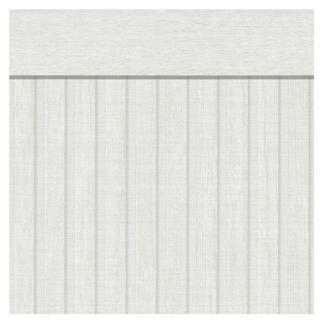 Tapetový stěnový panel / vliesová tapeta  397443, role 1,06x5m, barva šedá, bílá