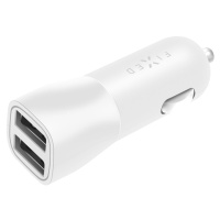 Nab+lightning kab,2xUSB, 15W, bílá FIXED