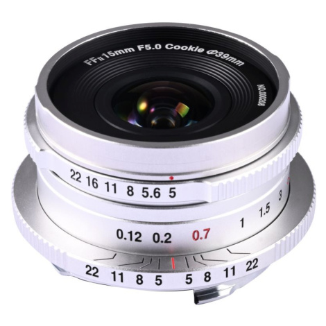 LAOWA 15 mm f/5 Cookie FF pro L-mount stříbrný