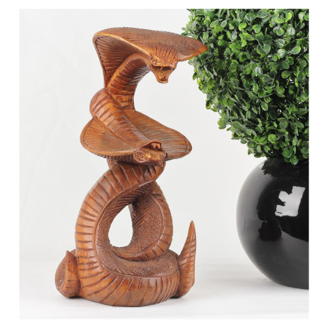 Dřevěná Dekorace Kobra