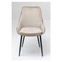 KARE Design Béžová čalouněná jídelní židle East Side XL