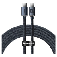 Kabel Baseus Crystal Shine cable USB-C to USB-C, 100W, 2m, black (6932172602895)
