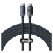 Kabel Baseus Crystal Shine cable USB-C to USB-C, 100W, 2m, black (6932172602895)