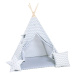 ELIS DESIGN Set teepee stan Cik cak bílý varianta: luxury