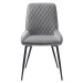 Furniria Designová jídelní židle Dana šedý samet
