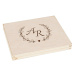 FK Dřevěná krabička na dárek nebo fotografie 10x15 s gravírováním INICIÁLY - 22x18x3 cm, Přírodn