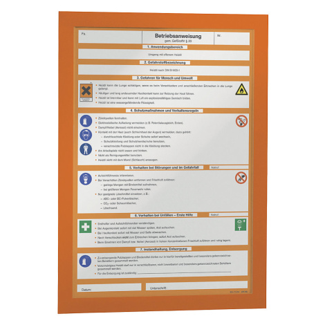 DURABLE Informační rámečky DURAFRAME®, samolepicí, magnetické, pro formát DIN A4, oranžový rámeč