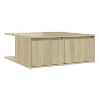 SHUMEE Konferenční stolek dub sonoma 80 × 80 × 31 cm dřevotříska, 806879