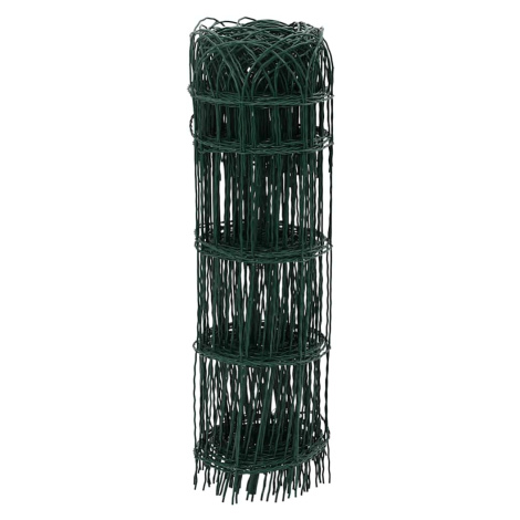 vidaXL Zahradní plot práškované železo 10 x 0,65 m