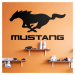 Dřevěný znak auta - Logo Mustang