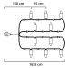 Konstsmide Christmas Pestrý LED světelný řetěz, 100 žárovek 16,35m