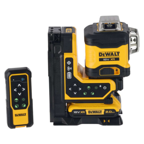 DeWALT Příslušenství - 18V AKU křížový laser, dosah 100 m, 1x aku 2,0 Ah XR, nabíječka DCLE34035