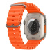 Apple Watch Ultra 2 49mm titanová s oranžovým oceánským řemínkem Titanová