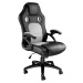 tectake 403465 kancelářská židle tyson - černá/šedá - černá/šedá
