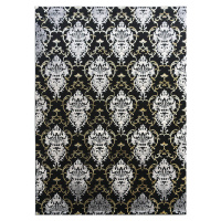 Berfin Dywany Kusový koberec Elite 23282 Black Gold - 160x220 cm