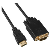 Kabel s HDMI na VGA převodníkem, délka kabelu 2m
