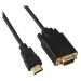 Kabel s HDMI na VGA převodníkem, délka kabelu 2m