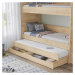 Patrová postel s přistýlkou, úložným prostorem a žebříkem cody modular