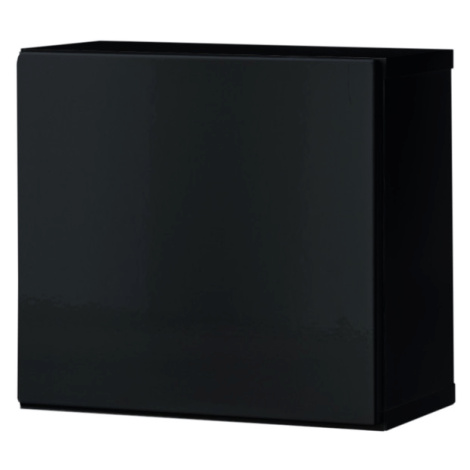 Závěsná skříňka MATCH SW5 černá/černá vysoký lesk