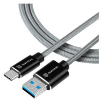 Tactical Fast Rope Aramid Cable USB-A/USB-C 1m Grey