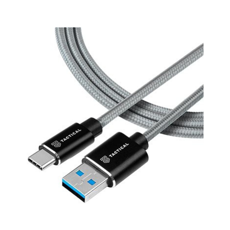 Tactical Fast Rope Aramid Cable USB-A/USB-C 1m Grey