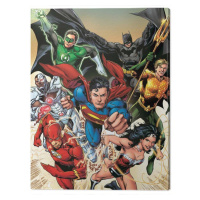 Obraz na plátně Justice League - Attack, (60 x 80 cm)