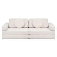 Rozkládací dětská pěnová pohovka a bunker SHAPPY PLAY SOFA TEDDY více barev Barva: Cream White