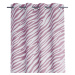 Dekorační vzorovaný závěs s kroužky FUNNY růžová/bílá 140x250 cm (cena za 1 kus) MyBestHome