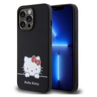 Pouzdro Hello Kitty Liquid Silicone Daydreaming Logo Apple iPhone 13 PRO Black