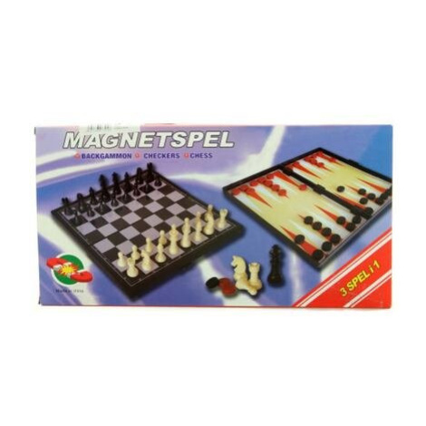 Šachy, dáma, vrhcáby magnetické