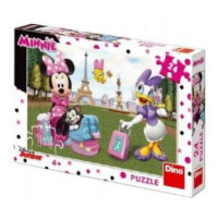 Puzzle Minnie v Paříži 24 dílků