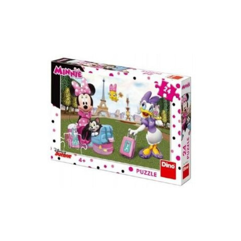 Puzzle Minnie v Paříži 24 dílků