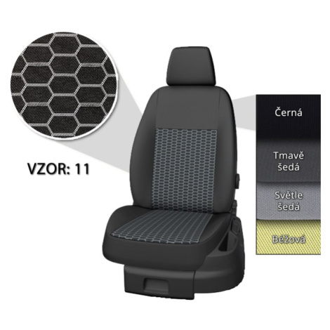 Přesné autopotahy Škoda Fabia IV. 2021- (výbava Monte Carlo, sportovní sedačky) Taso