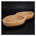 AMADEA Dřevěná miska ve tvaru burákového oříšku, oblé dno, masivní dřevo, 28x13x4,5 cm