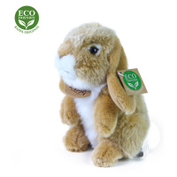 plyšový králík béžový stojící , 18 cm, ECO-FRIENDLY