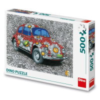 DINO - Malovaný Volkswagen Brouk 500 Puzzle