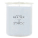 Starck svícen + svíčka Peau de Pierre/Tvář z kamene 120g šedá - Maison Berger Paris