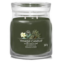 YANKEE CANDLE Signature Vonná svíčka střední 2 knoty Silver Sage & Pine 368 g