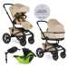 EASYWALKER - Kočárek kombinovaný Jimmey 2v1 Sand Taupe LITE AIR + KIDDY Evoluna i-size 2 + zákla