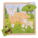 Bigjigs Toys Puzzle ovce s jehňátkem SHEEP